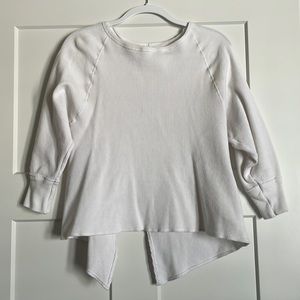 Free People waffle knit shirt